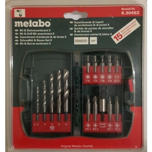 Metabo 30452 Delme Ve Bits Uç Seti 15 Parça