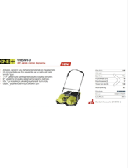 Ryobi Süpürge R18sw3-0 18v Debrıs Sweeper