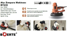 Boerte R7235B Alçı Zımpara Makinası