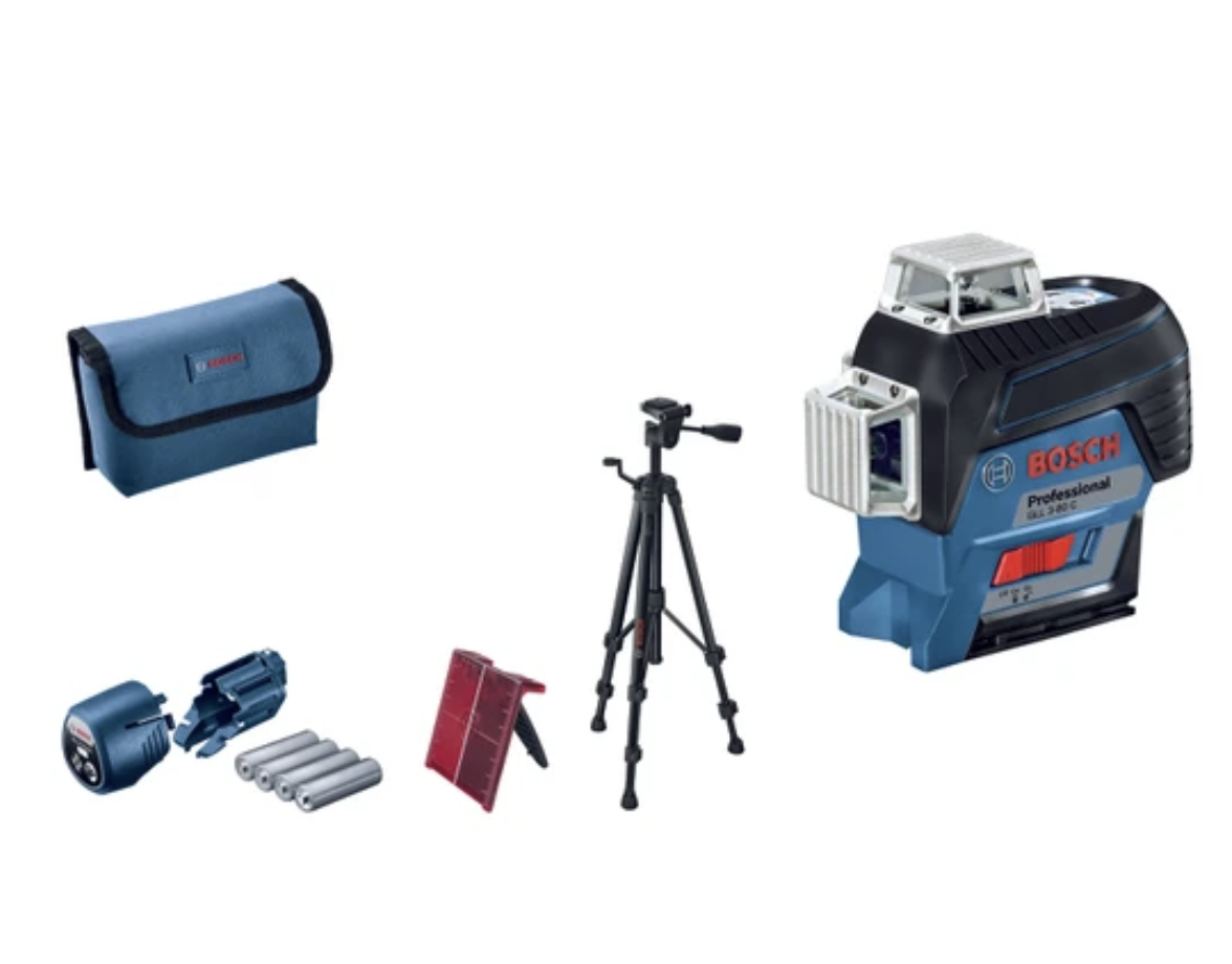 Bosch GLL 3-80 C + BT 150 Çizgili Hizalama Lazeri