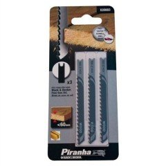 Black&Decker X21003 3 Parça U Tipi Ahşap Dekupaj Bıçak Seti