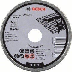 Bosch 115 x 1,0Mm Standard For Inox Rapido 10'lu 2608603254